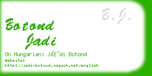 botond jadi business card